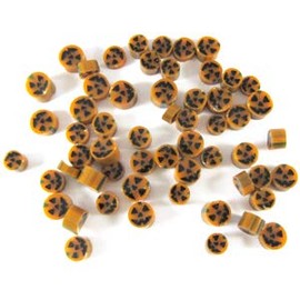 Jack-o'-Lantern Murrine 40101-96 Millefiori COE 96 Glacial Art Glass