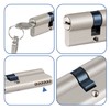 Profile Cylinder Double Cylinder Lock Cylinder 30/30 Metal Silver Knob