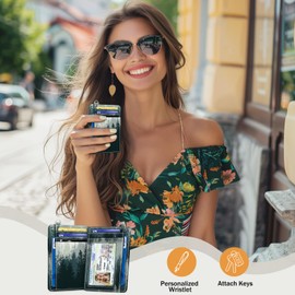 Yonlevres Credit Card Holder Slim Wallet, Forest RFID Wallet Women Front Pocket Small Card Holder, Travel Cute Funny Thin Card Case ID Window PU Leather RFID Blocking Card Organizer Gifts Girls Ladies