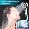 BECMai Duschkopf Filter mit schlauch, Hochdruck Duschkopf, Wassersparend Duschbrause Anti