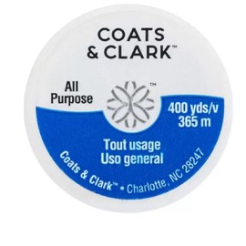 Coats & Clark Dual Duty All Purpose Sewing Thread 230A 400 Yards Each Spool 3 Pack Bundle with Bella's Crafts Needle Threaders (Nugrey)