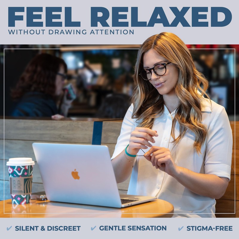 Snappbandz ANXIETY BRACELET for All-Day Stress Relief and Positive Mental