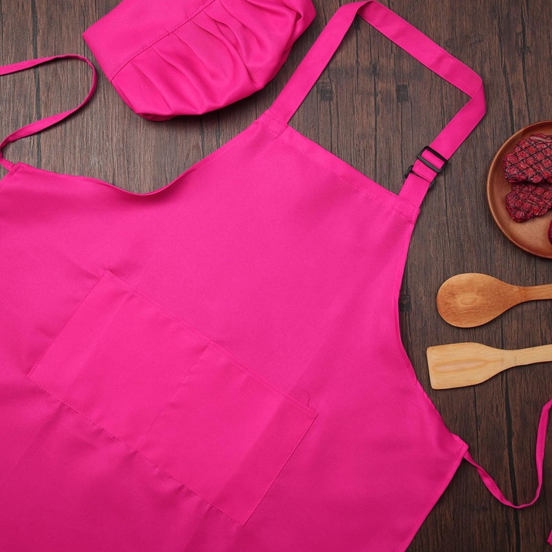 SATINIOR 2 Pcs Chef Costume for Women Men Chef Hat