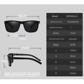Genérico Polarisierte Sport-Sonnenbrille, UV400-Schutz, für Männer und Frauen, Geschenk, Sommer, Orange - Orange