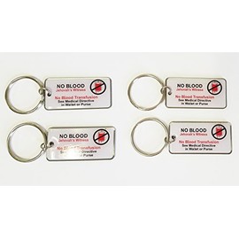 Atomic Market Epoxy Filled Jehovah's Witness No Blood Transfusion Key Chain (4)