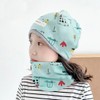 ZEPIQOR Children's Beanie Hat & Loop Scarf Set, 95% Cotton