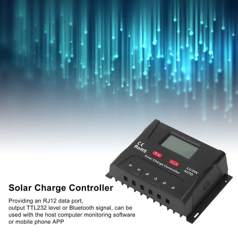 Solar Charge Controller PWM 60A Smart 12V 24V Automatic Identification