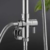 Cafopgrill Shower Diverter Valve G1/2" Wall Mounted Round Copper Bath