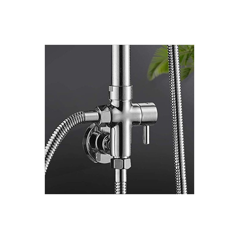 Cafopgrill Shower Diverter Valve G1/2" Wall Mounted Round Copper Bath