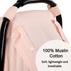 Hooyax Muslin Car Seat Cover Baby - Breathable and Privacy