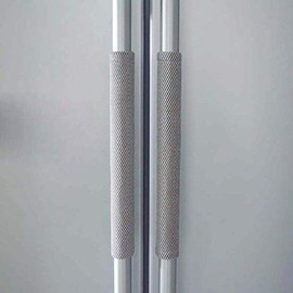 2X FLYPARTY Refrigerator Door Handle Covers Protective Electrical Kitchen Appliances Gloves Fridge Microwave Dishwasher Door Cloth Protector - Catches Drips,Smudges,Fingerprints Dust Covers (Gray)