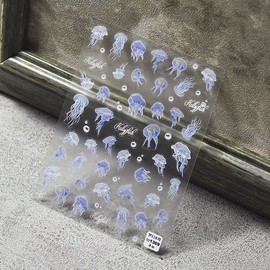 Summer nail stickers, ocean nails, jellyfish stickers / 여름네일스티커 바다네일 해파리스티커