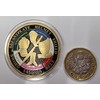 Whole Armour of God Challenge/Commemorative Coin. 24ct Gold, Enamel, 40mm
