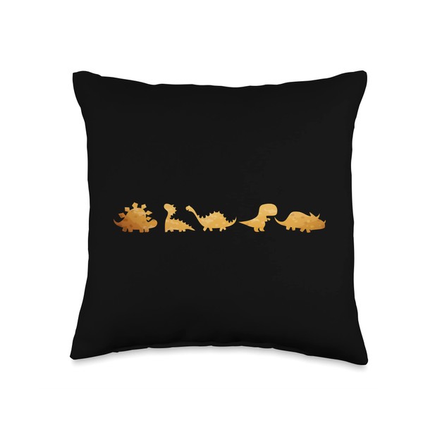 Funny Dino Chicken Nuggets Pattern Fast Food Dinosaur Lover Throw
