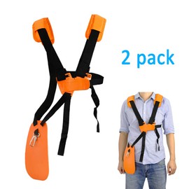 YOUSHARES Carry Strap Brush Cutter – Pack of 2 Shoulder Strap Double Shoulder Strap Stihl Replacement Parts Grass Trimmer Cutter Shoulder Strap for Stihl FS Brush Cutter, Orange