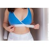 Fresh Comfort Easy Open Front Close Bra, Blue, Small