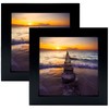 LEKAIYA 5x5 Black Picture Frames Set of 2, Square Solid