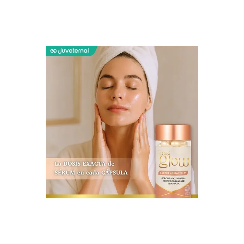 Cápsulas Faciales TWIST GLOW Hidrolizado de Perla Aceite Aguacate Vitamina