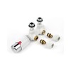 S SIENOC H-valve connection set, centre connection/radiator valves, thermostat for