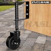 EVCUHASL 4" Spring Loaded Gate Caster Wheel with Side Brake,