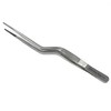Lab Forceps Offset Bayonet Handle Tweezers with Fine Precision Serrated