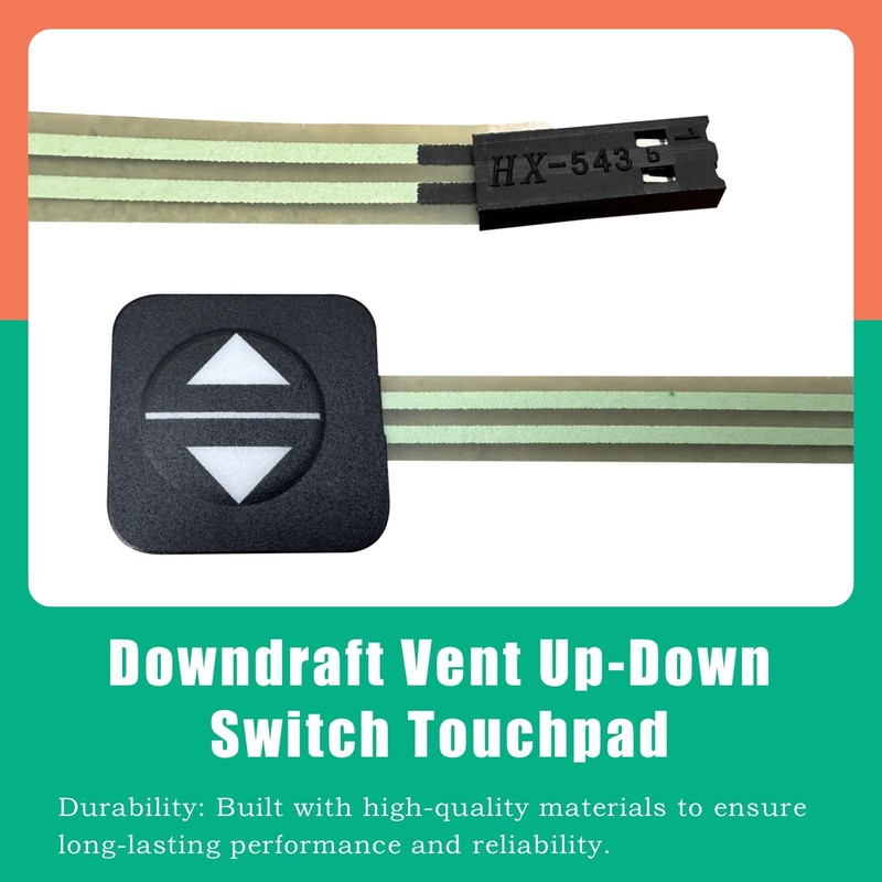 Memiuyelay WB24X10115 Downdraft Vent Up/Down Switch Touchpad Fit for GE