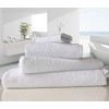 linenHall 500gsm, Combed Organic Cotton Bath Towels in White