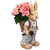 Boy Rabbit Outdoor Easter Garden Planter - 19.25"