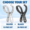 12 Pack Stainless Steel Pool Cover Clips, Heavy Duty Windproof