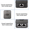 CERRXIAN Network Switch 2 Ports,RJ45 Network Key-Press Switch Splitter Selector