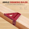 3D Mitre Square Multifunctional, Protractor Woodworking Try Square, Combination Angle