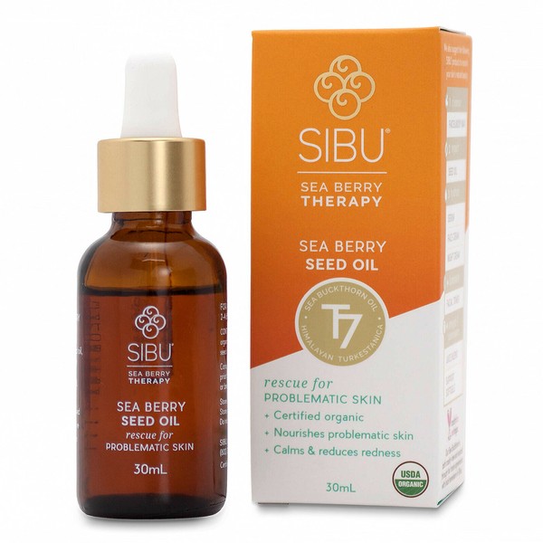 SIBU Premium Omega 7 Sea Buckthorn Seed Oil, 30 ml