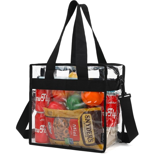 Flowfly Clear Bag Stadium Approved, Clear Beach Lunch Bag for