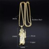 TENDER LIHOME Collar Medalla San Judas Tadeo Cadena Dije Acero