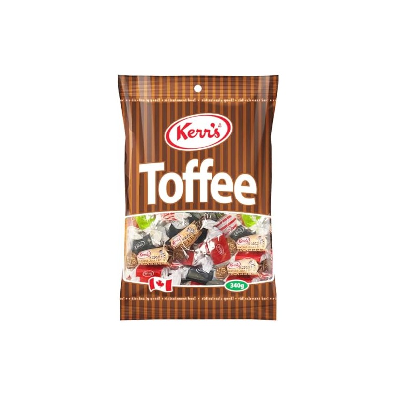 Kerr's Assorted Toffee Candies, 340g/15 oz., Bag
