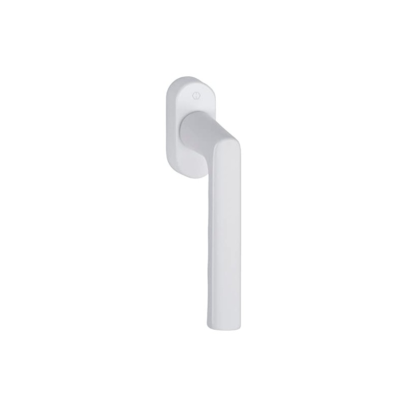 OD Hoppe Hamburg Window Handle Aluminium White