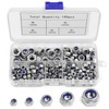 Pack of 180 Locking Nuts Assortment Set, M3 M4 M5