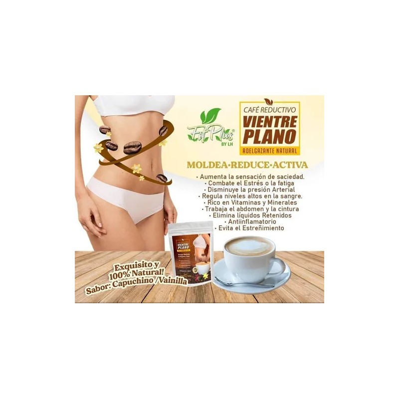 Café Vientre Plano Capuchino Vainilla 150grs Fit Plus