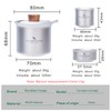 Boundless Voyage Titan Camping Tea Maker Outdoor Cup Titanium Cup