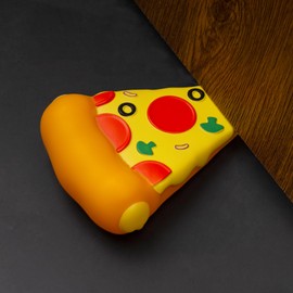 Dormercy Decorative Door Stop, Cartoon Pizza Cute Door Stopper, 1 Pack Door Wedge for Home and Office Floor(Patent Registering)