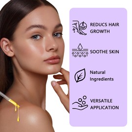 Glowoman - Cyperus Rotundus Oil, Cyprus Rotundus Oil for Hair Removal, Reducing Body Hair Growth, Soothing and Gentle, 60 ML / 2 FLOZ (1PC, 2 FLOZ/PC)