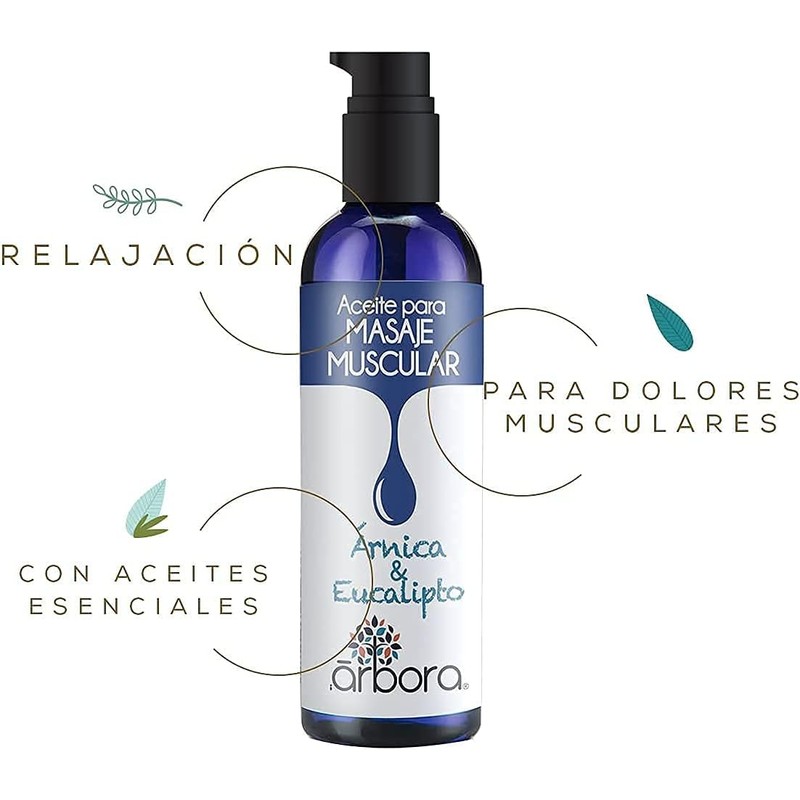 Aceite de Masaje Muscular con Árnica – Árbora 2 Pack