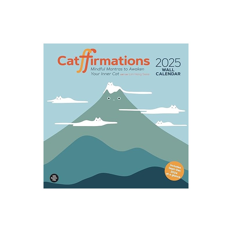 Catffirmations 2025 Wall Calendar