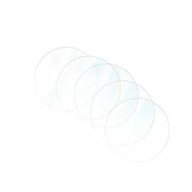 Gatuida 5pcs Round Watch Screen Film Tempered Glass for 3 Anti-Scratch High Clarity Easy to Clean