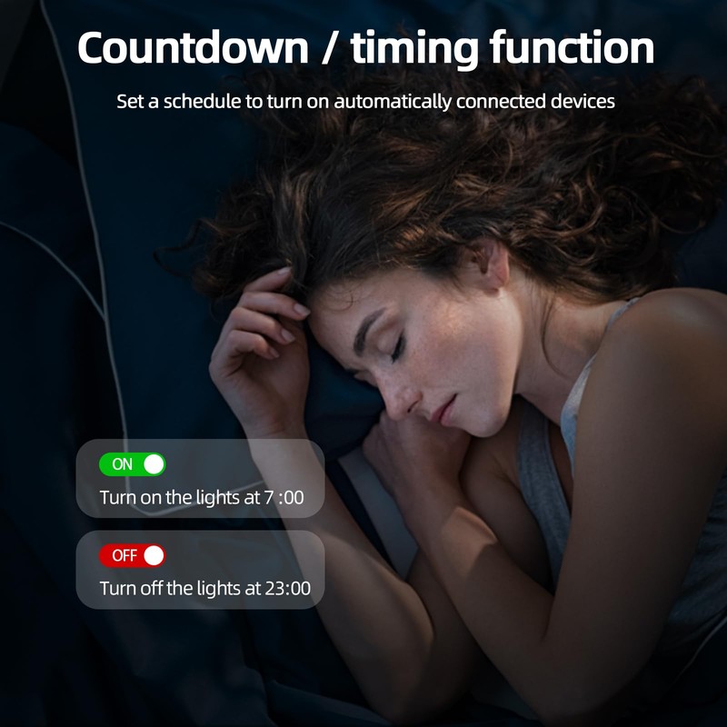 VIPMOON WLAN Switch, 100V-240V Light Switch Relay Module Smart Life/Tuya