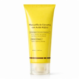 Mascarilla Nocturna Iluminadora con Crcuma, Vitamina C, cido Kjico, Retinol, Colgeno, Ayuda a Unificar el Tono y Mejorar la Apariencia de la Piel,... 