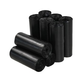 Saedy 8 gallon Kitchen Trash Bags, Black Garbage Bags, 200 Counts