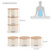 EHC Tea, Coffee, Sugar, Canister Set, Set of 3 Stackable