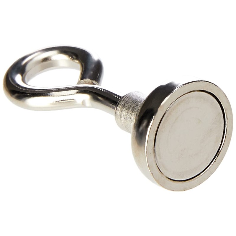 Neodymium Clamping Magnet with M4 Eyebolt for Hanging, Holding or