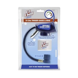 A/C Pro EZ Chill Car Air Conditioner R134A Refrigerant Gauge and Hose, Reusable AC Recharge Kit - 1 Count